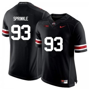 NCAA Ohio State Buckeyes Men's #93 Tracy Sprinkle Black Nike Football College Jersey ZWS7045MO